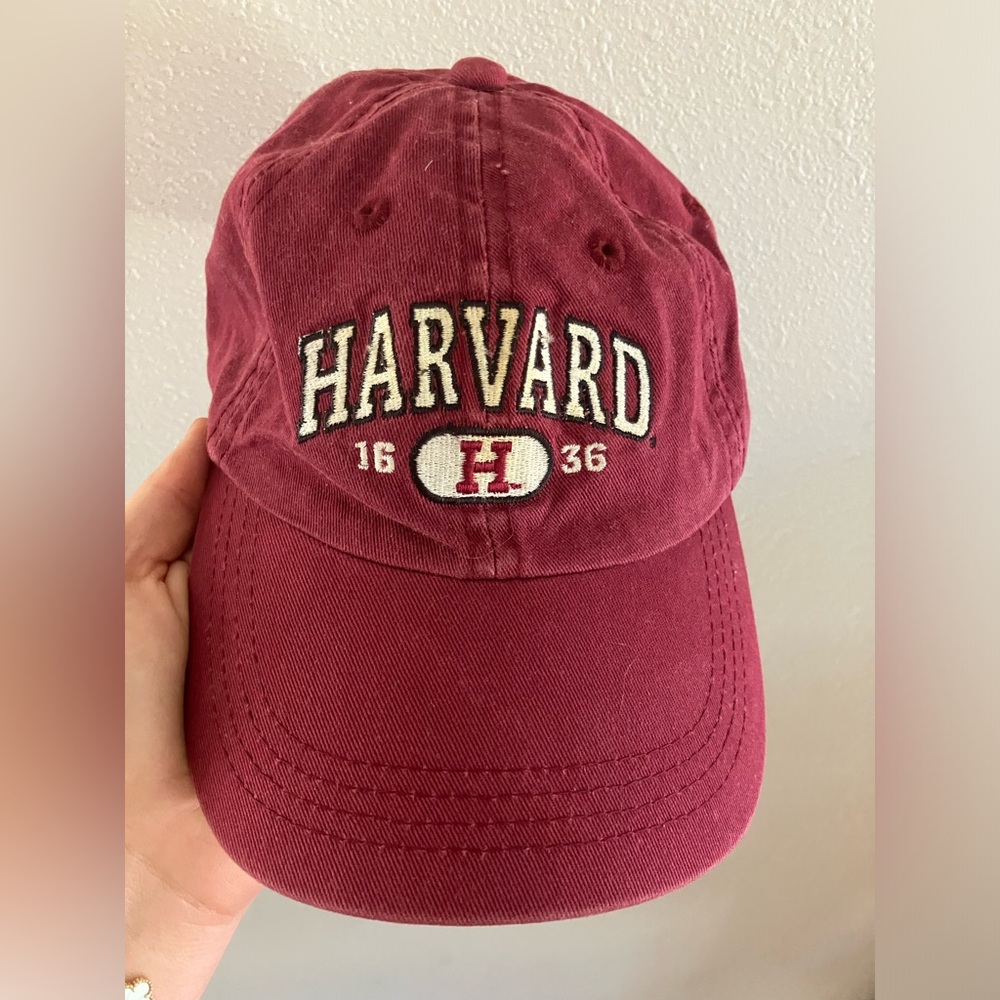 Harvard hat maroon